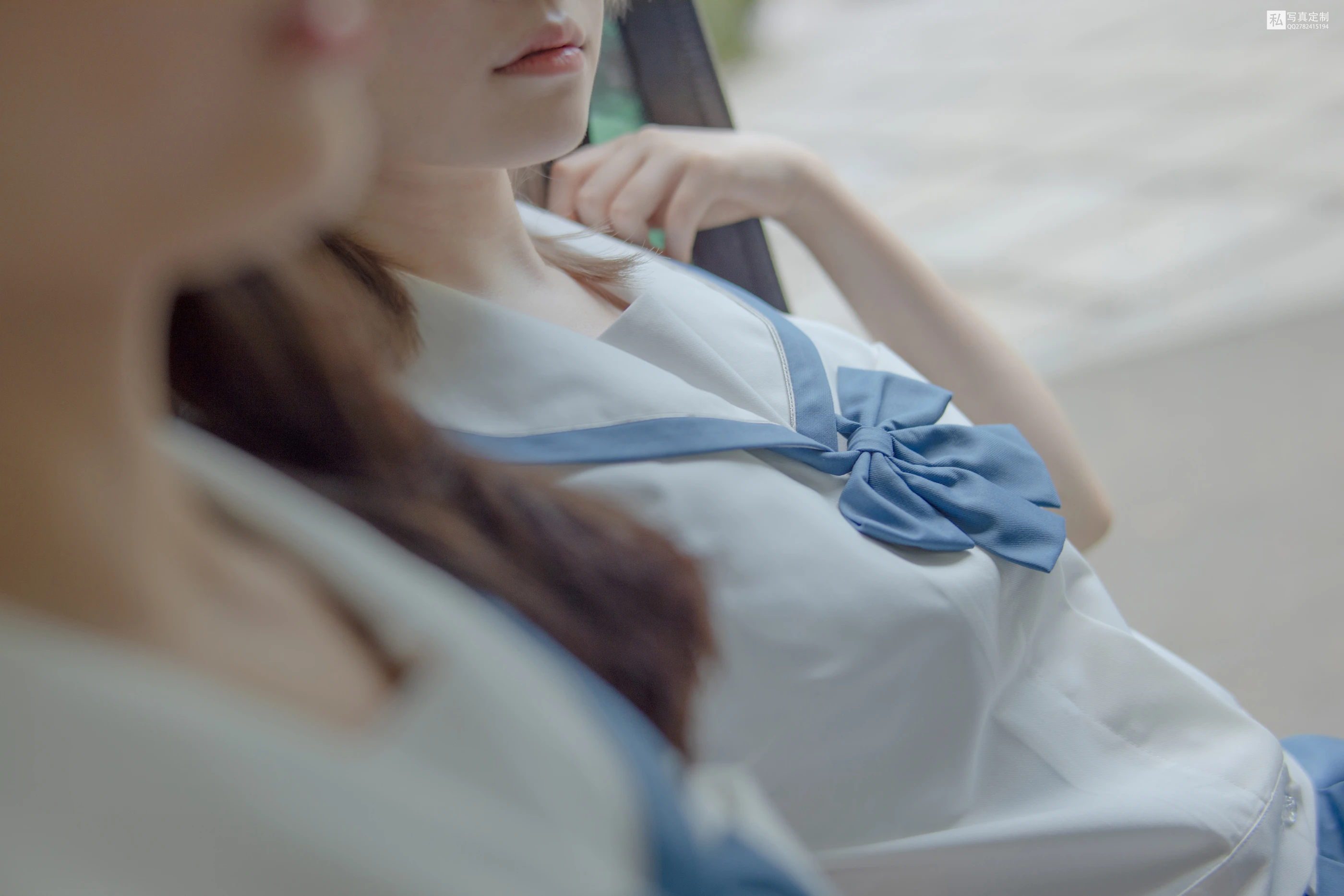 森萝财团 JKFUN-025 默陌&Aika  80D白丝过膝袜 [93P]插图1
